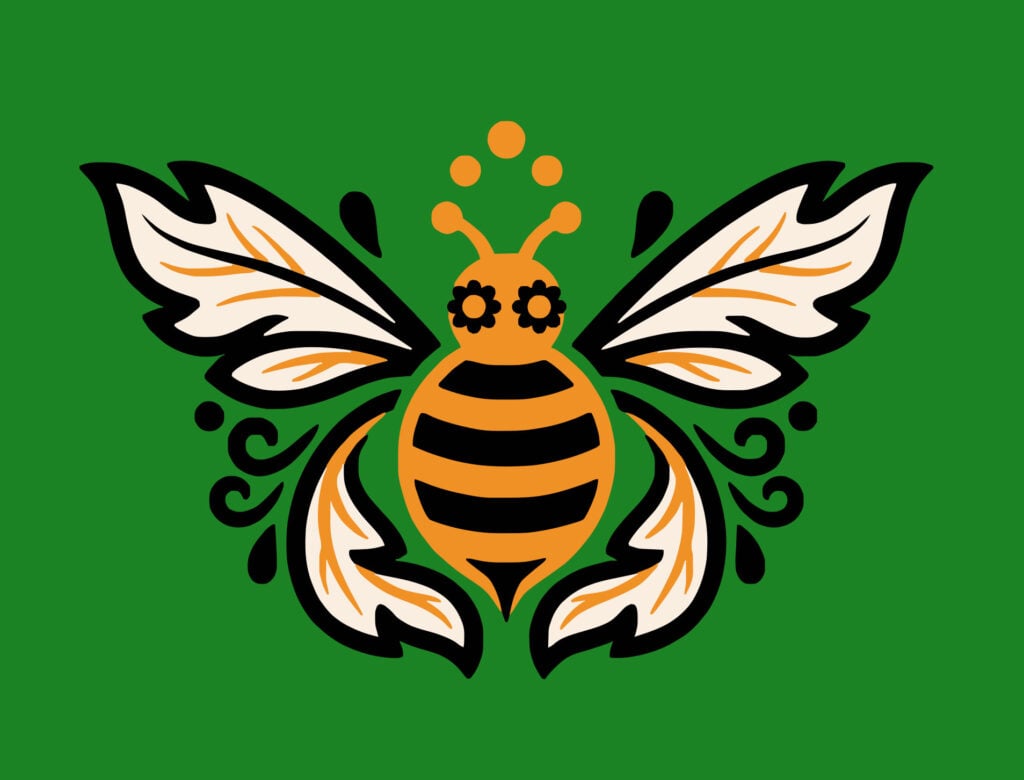 pollinator paradise icon logo